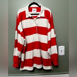 Aerie Rugby Half Button. Brand new.